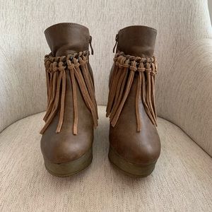 Sbicca Fringe Boots